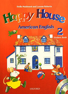 Happy House  American English 2  رنگی همراه با سی دی