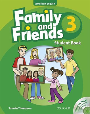 Am Family and Friends 3 رنگی همراه با سی دی
