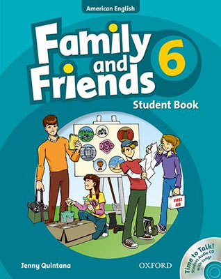 Am Family and Friends 6 رنگی همراه با سی دی