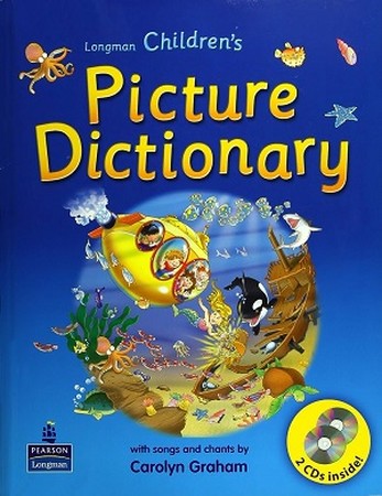 Longman childrens picture dictionary +cd آبی