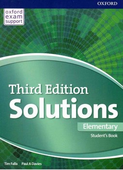 تصویر  سولوشن المنتری ویرایش سوم Solutions 3rd Elementary SB+WB+DVD