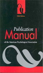 تصویر  Publication Manual of The American Psychological