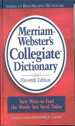 تصویر  Merriam websters collegiate dictionary&cd new edition