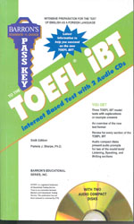 Barrons toefl ibt internet based pass key