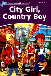 Dolphin readers city girl country boy 4 with activity&cd