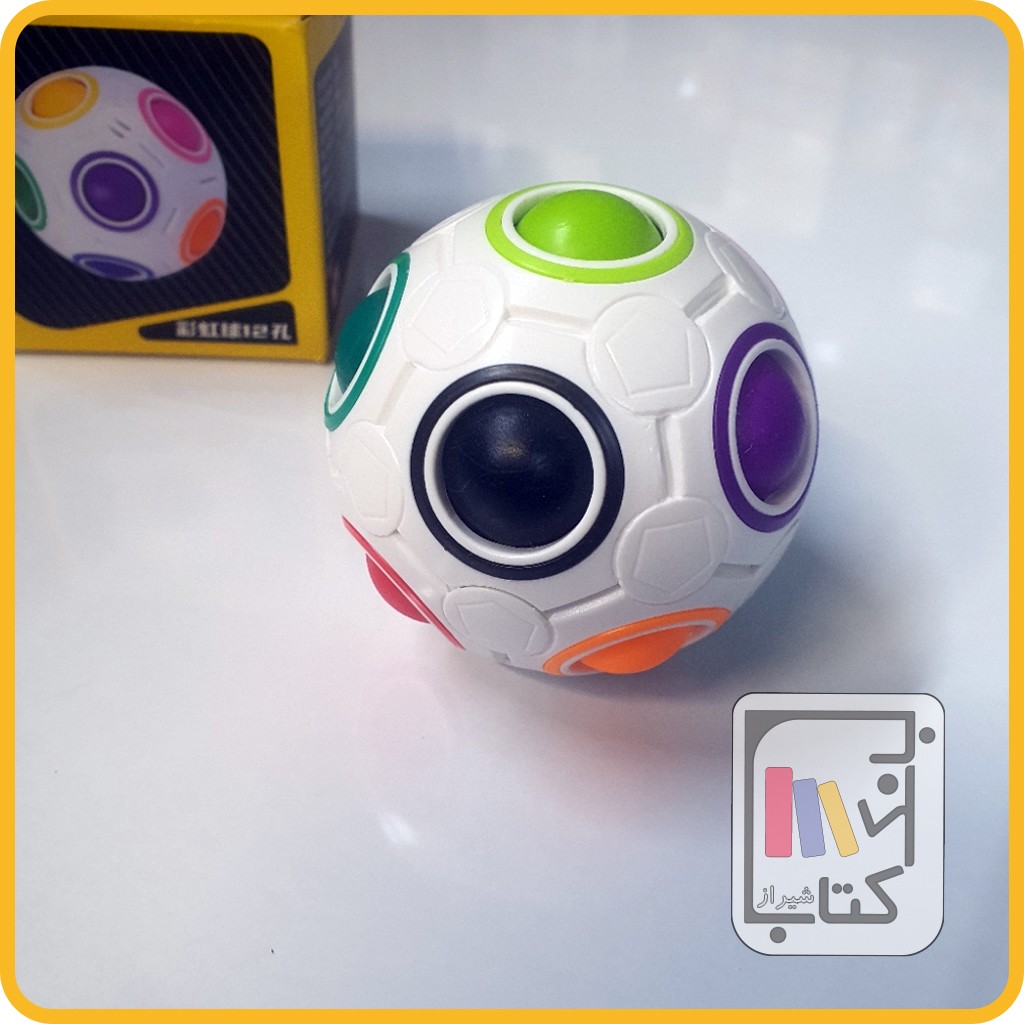 بازی فکری روبیک توپی چی یی رنگین کمان  رینبوبال سفید 