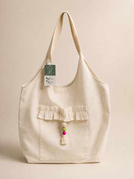 کیف پارچه ای (سفید)