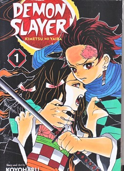 مانگا شماره 1 (demon slayer) (شوميز/رقعي/مات)