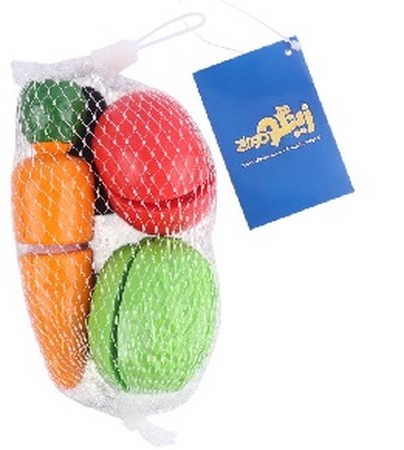 تصویر  اسباب بازی میوه و سبزیجات برشی زینگو