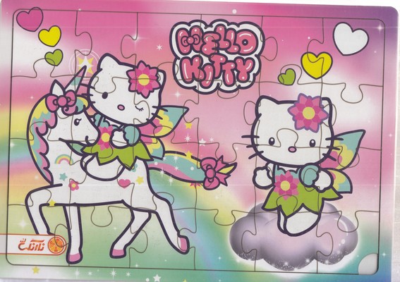 پازل-چوبی-hello-kitty-هلوکیتی-ابعاد-20-29-(پشت-وایت-بردی)