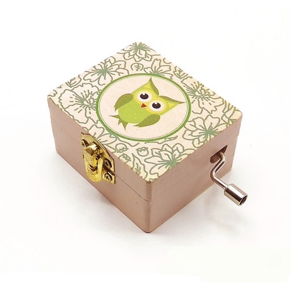 جعبه موزیکال چوبی دستی