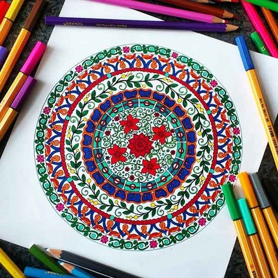 رنگ آمیزی بزرگسالان ماندلا
