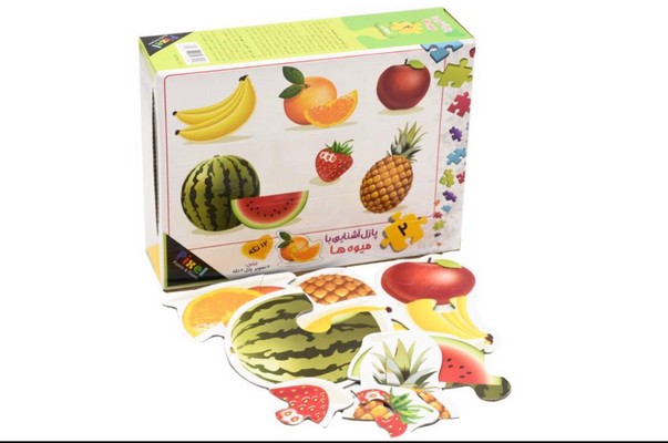 پازل ( 2 قطعه ) ( آشنایی با میوه ها )  ( کد2071 )