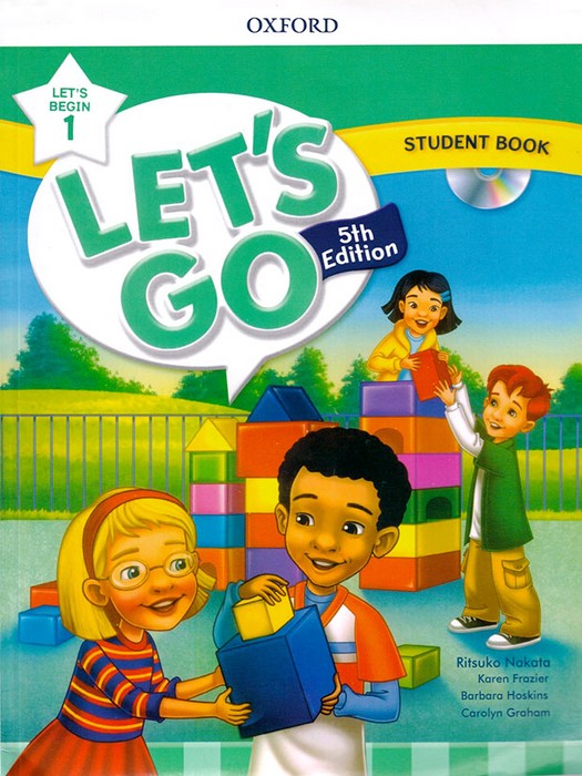 Lets Go Begin 1 (5th Edition) SB+WB+QR code(دو جلد سبز- قطع رحلی)