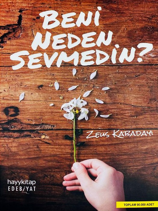 Beni Neden Sevmedin ( کتاب رمان  چرا مرا دوست نداری؟ اثر زئوس کابادایی  به زبان ترکی استانبولی )