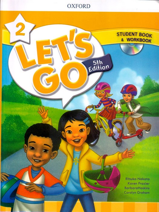 Lets Go 2 (5th Edition) SB+WB+QR code (دو جلد زرد- قطع وزیری)