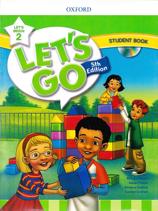 Lets Go Begin 2 (5th Edition) SB+WB+QR code (دو جلد سبز-قطع رحلی)
