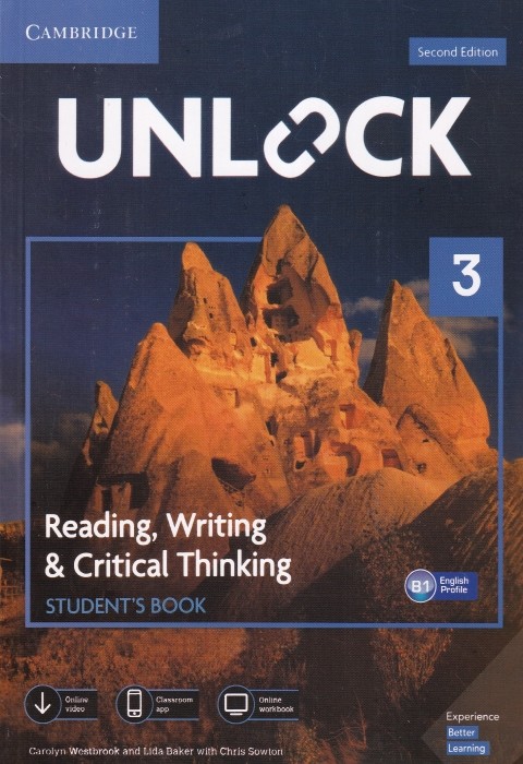 Cambridge Unlock 3 Reading, Writing and Critical Thinking B1 (2nd Edition) SB+QR