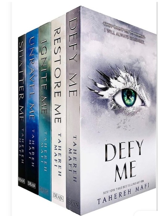 پک 12 جلدی کتاب های SHATTER ME به همراه جعبه