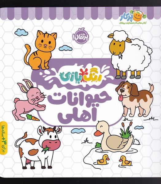 حیوانات اهلی (رنگ بازی)،(شمیز،خشتی بزرگ،پرتقال)
