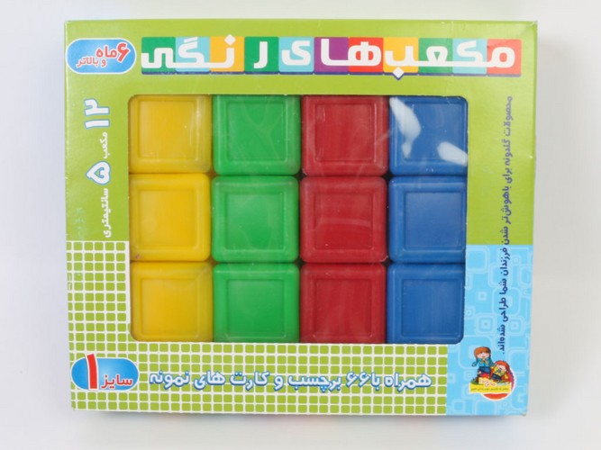 مکعب-های-رنگی-سایز-01--12-مکعب-5-سانتیمتری-(گلدونه)-جعبه-ای