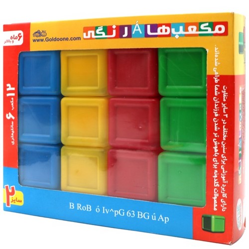 مکعب-های-رنگی-سایز-02--12-مکعب-6-سانتیمتری-(گلدونه)-جعبه-ای