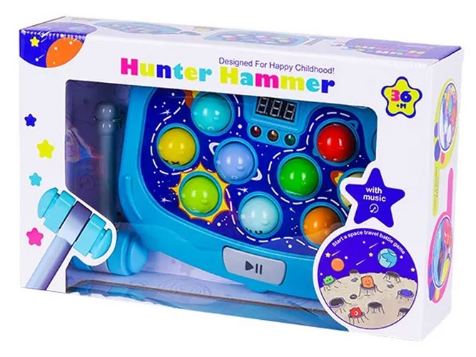 چکش-شکارچی-موزیکال-hunter-hammer-(گویک-تویز)-جعبه-ای-gevic-toys