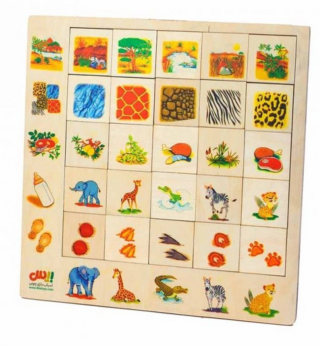 پازل-هوش-25-قطعه-(بیس-تویز)-چوبی