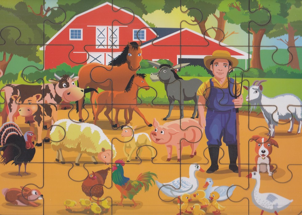 پازل-حیوانات-مزرعه-(کیمیاسازان-هنر)-چوبی
