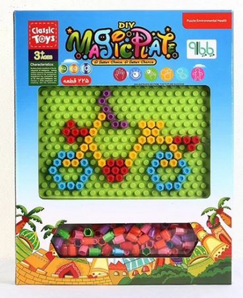 مجیک-پلیت-magic-plate-‏225-قطعه-(پاپارو)-جعبه-ای