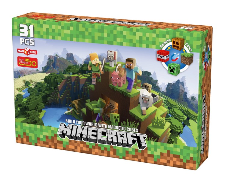 ماین-کرفت-minecraft-‏31-قطعه-(پلی-مگنت)-جعبه-ای-pwmagnet