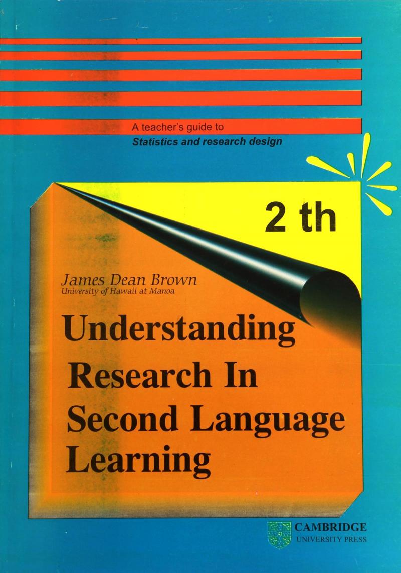 Underestanding Research In Second Language Learning 