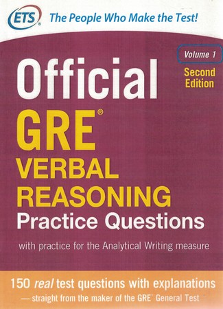 Official GRE Verbal Reasoning Practice Questions (second edition)