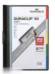 كليپ فايل A4 مشكي با ديوايدر رنگي DURABLE 2234