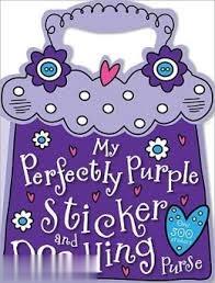 My  Perfectly Purple Sticker and Doodling Purse