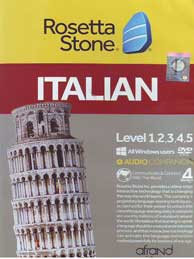 تصویر  Rosetta Stone ITALIAN (سی دی)