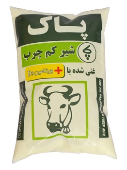 شیر نایلونی کم چرب 800 سی سی پاک