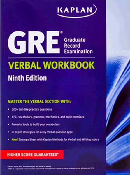 KAPLAN GRE Verbal workbook 9th
