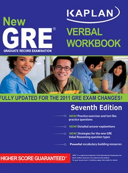 تصویر  KAPLAN New GRE Verbal Workbook 7th
