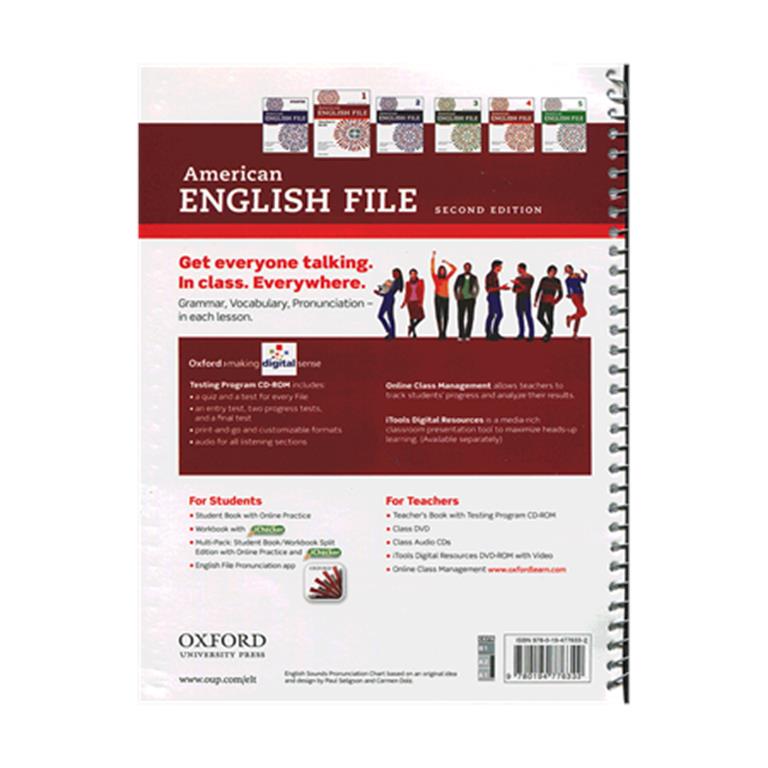 تصویر  Teachers Book American English File 1 2nd + CD