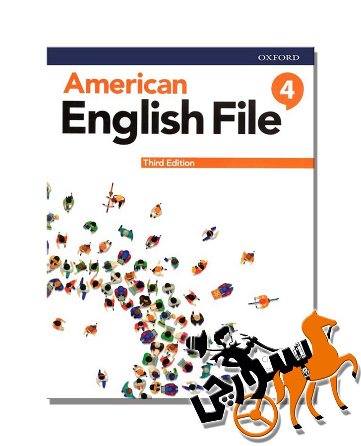 تصویر  American English File 4 3rd SB + WB + QR Code