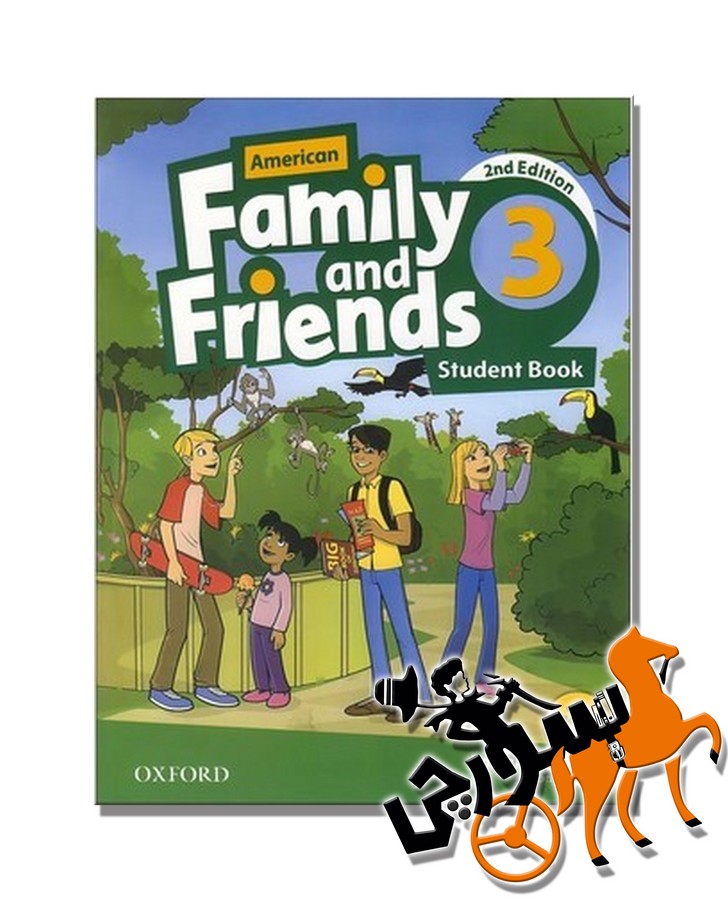 تصویر  American Family and Friends 3 2nd SB + WB + QR Code