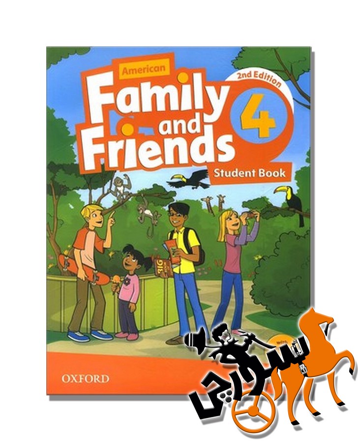 تصویر  American Family and Friends 4 2nd SB + WB + QR Code