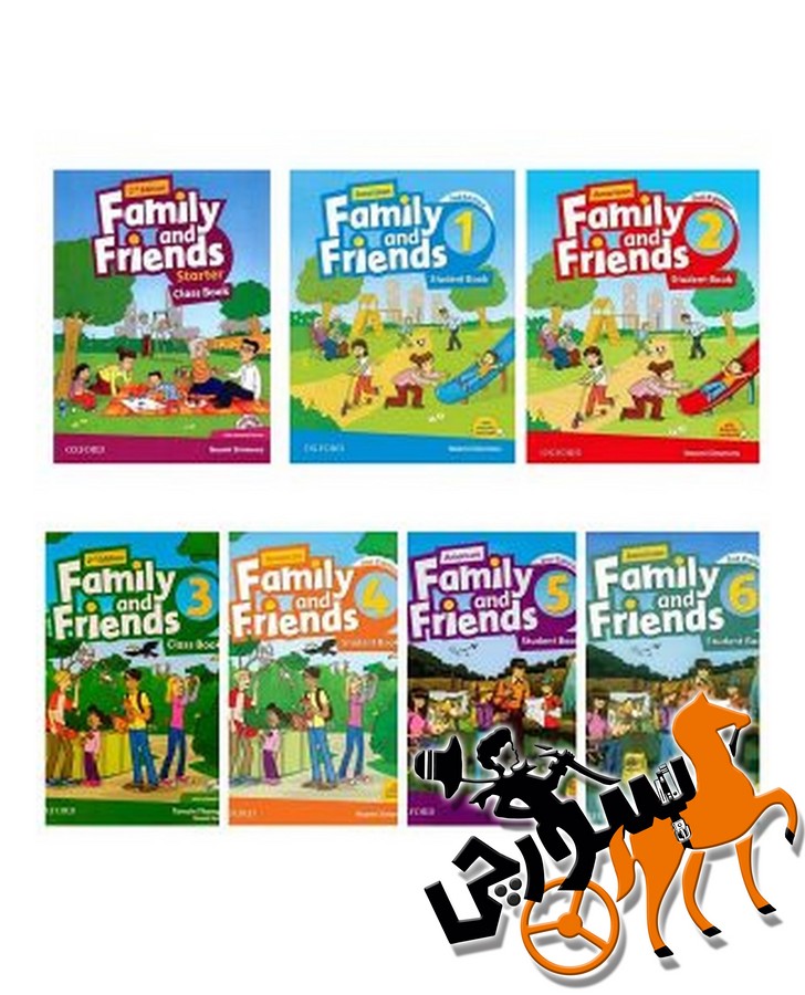 تصویر  پک 7 جلدی  American Family And Friends 2nd Pack + QR , CD