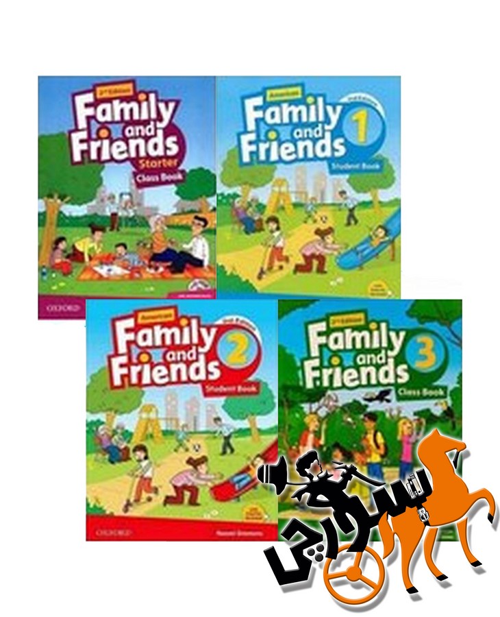 تصویر  پک 4 جلدی American Family And Friends Pack + CD