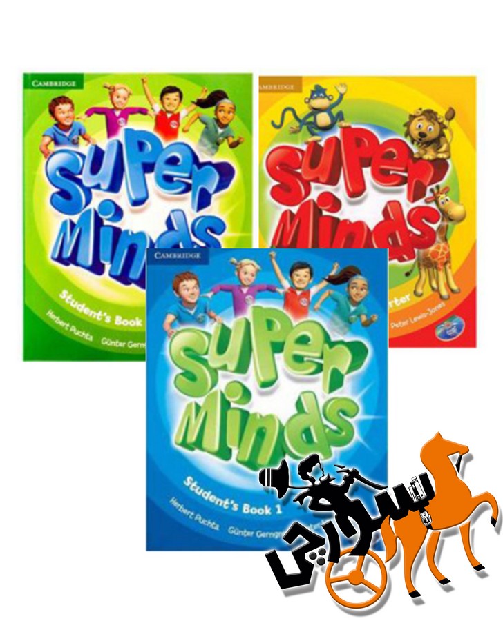 تصویر  پک 3 جلدی Super Minds (starter & 1 & 2) Pack + QR