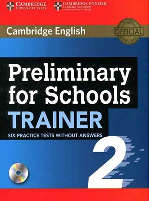 تصویر  Cambridge English Preliminary for schools trainer 2 + CD