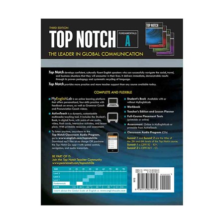 تصویر  Top Notch Fundamentals A 3rd SB + WB + DVD سیمی
