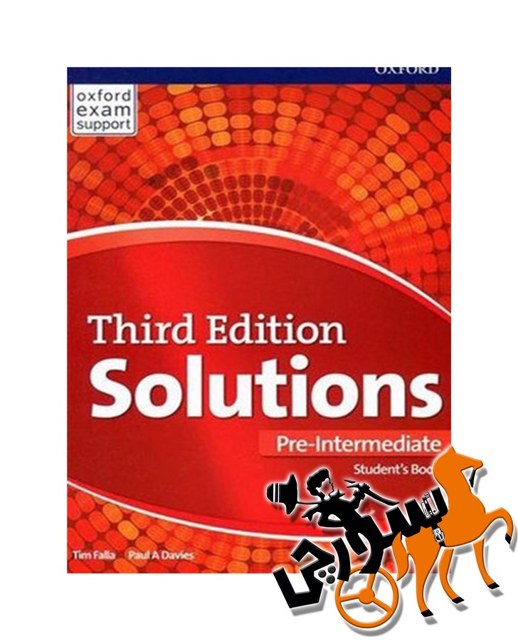 تصویر  Solutions Pre - Intermediate 3rd SB + WB + DVD