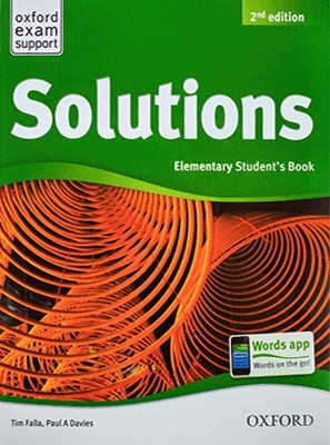 تصویر  Solutions Elementary 2nd SB + WB + DVD